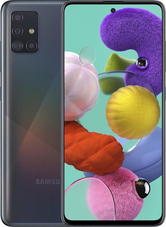 Samsung Galaxy A51
reparatie Gouda Scholten Telecom
kapot scherm schermreparatie laadconnector powerknop aan uit camera backcover accu 